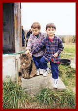 boys and a cat